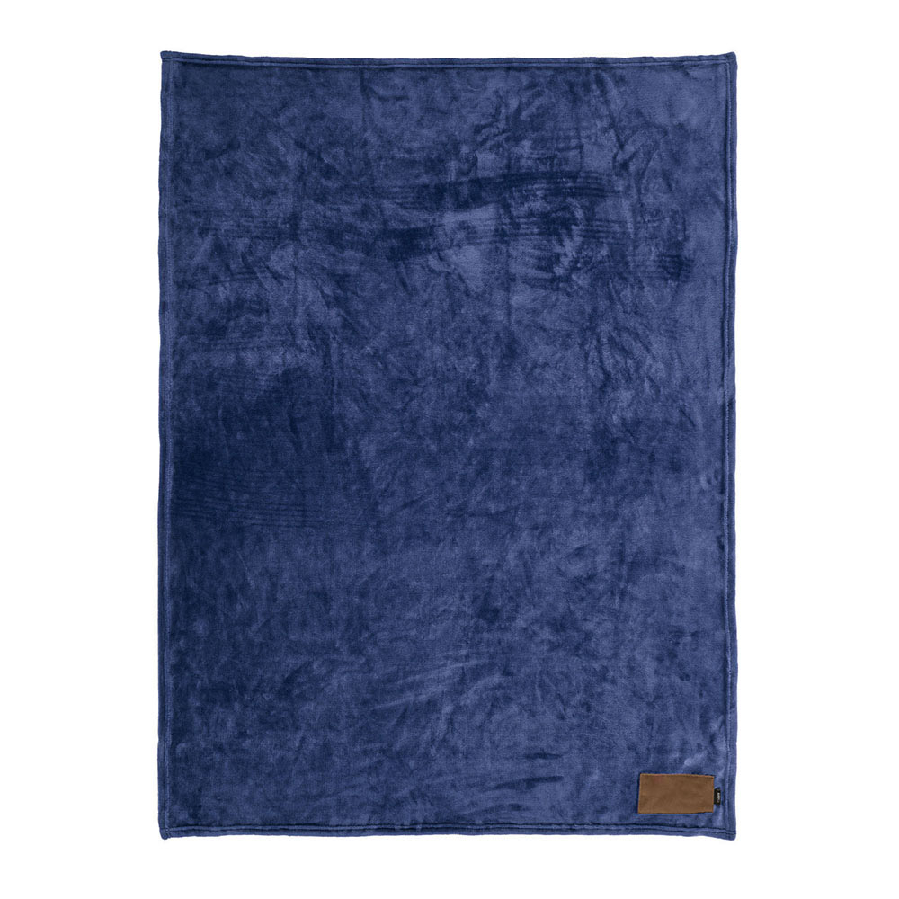 Couverture personnalisable rPET 240g 120x160cm Van Eyck Bleu marine